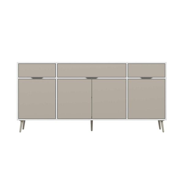 Elina Ayaklı Konsol - Beyaz/Kumtaşı