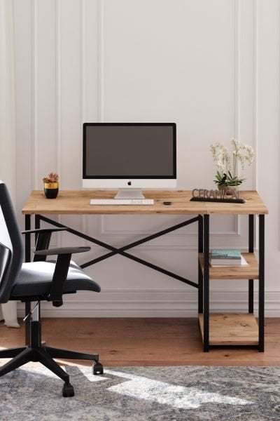 Cera Raflı Masa - Atlantik Çam