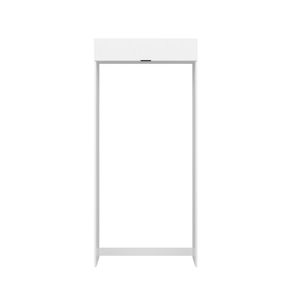 Alvinka Mutfak Modül Mbr_B 100-H222Cm Buz Dolabı Beyaz Beyaz