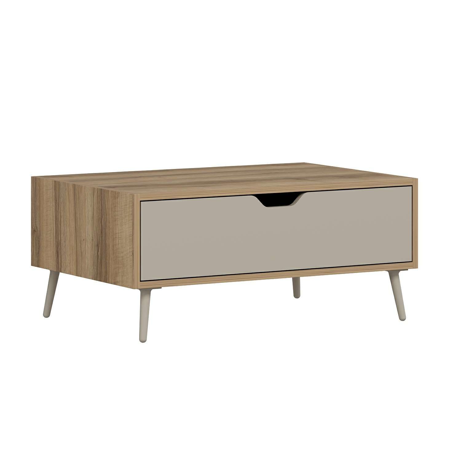 Elina Ayaklı Orta Sehpa - Dore/Kumtaşı