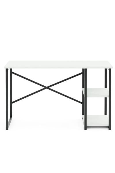 Cera Raflı Masa - Beyaz