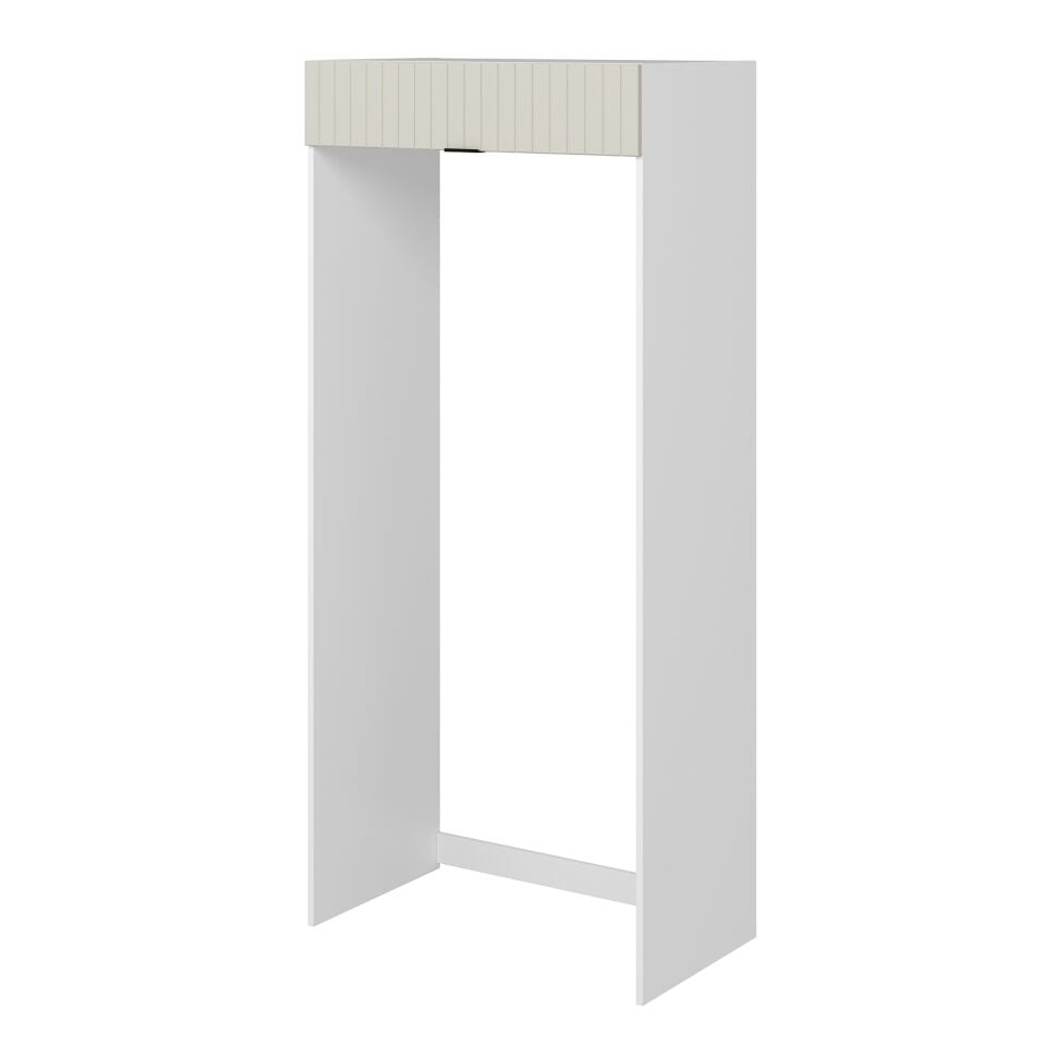 Alvinka Mutfak Modül Mbr_B 100-H222Cm Buz Dolabı Beyaz Kumtaşı