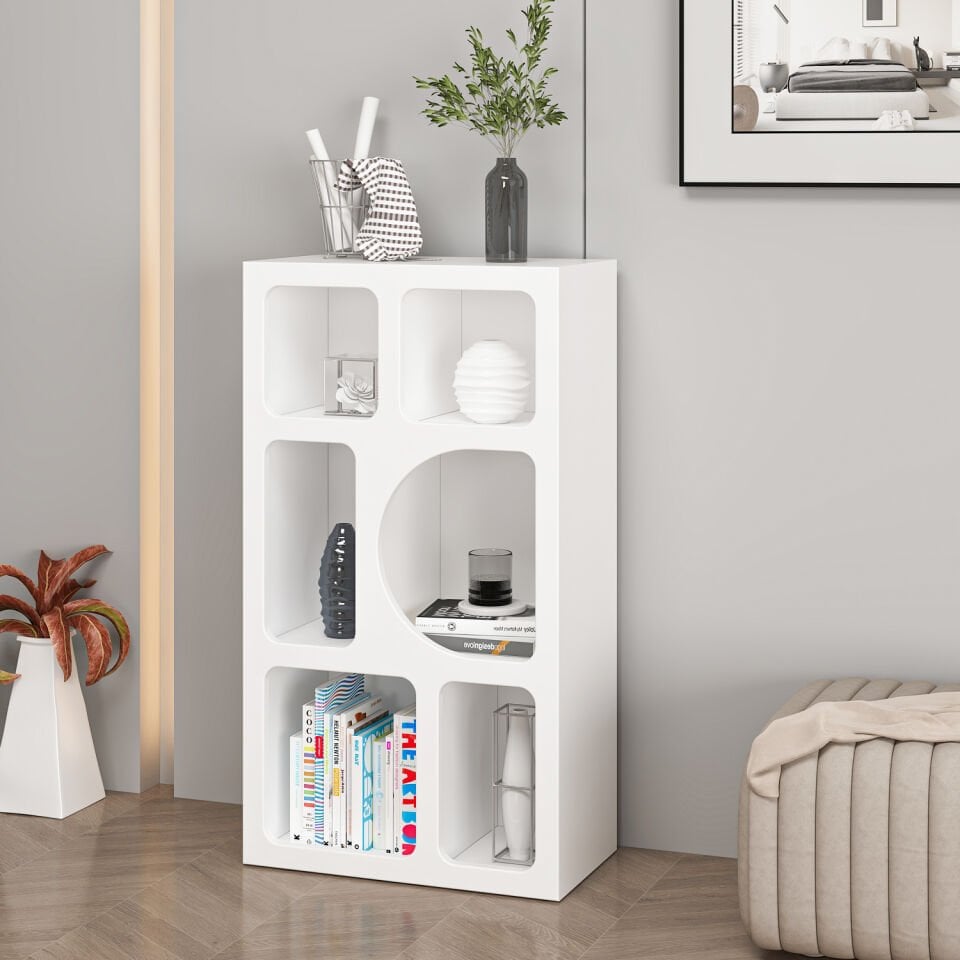 Bohem Kitaplık 90 Cm Mebran - Beyaz