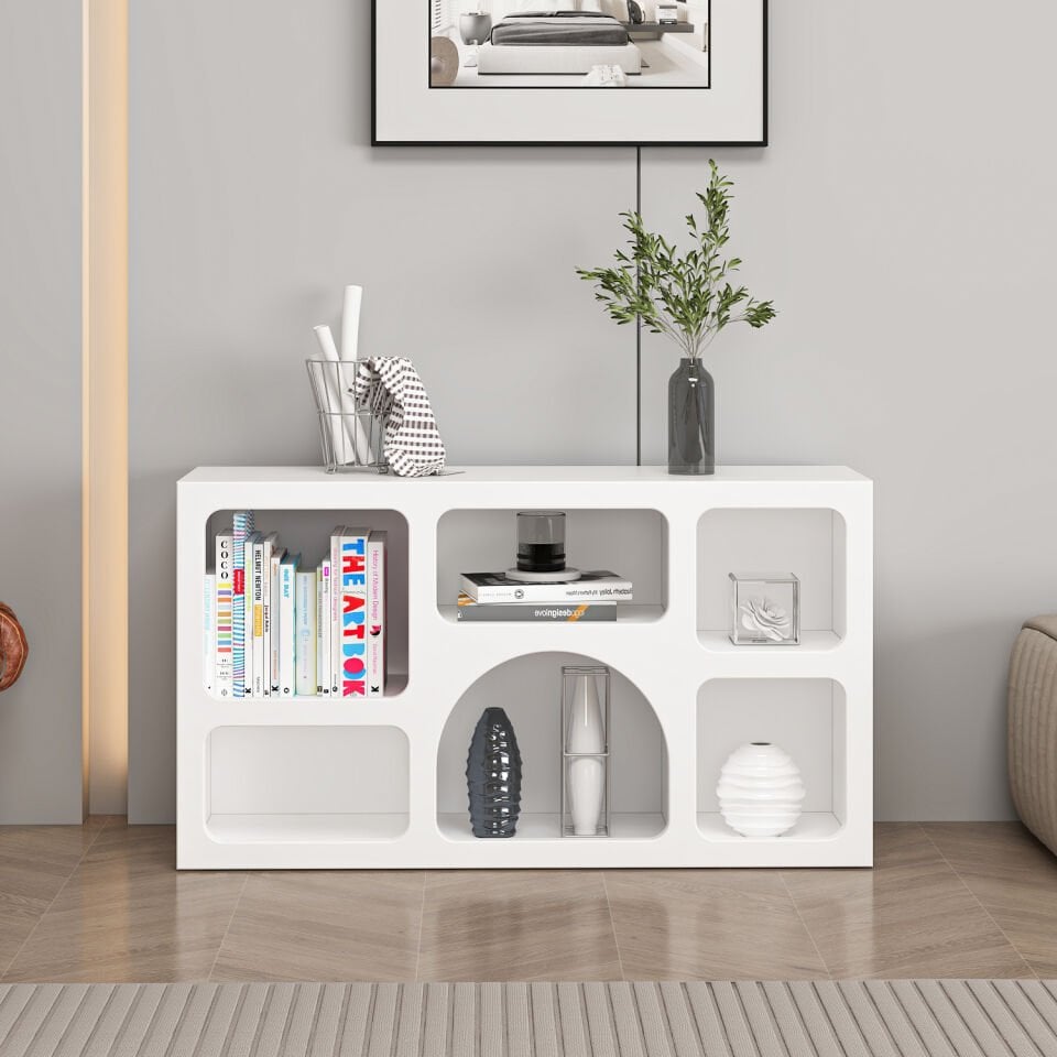 Bohem Kitaplık 90 Cm Mebran - Beyaz