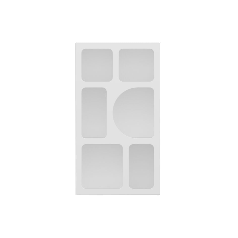 Bohem Kitaplık 90 Cm Mebran - Beyaz