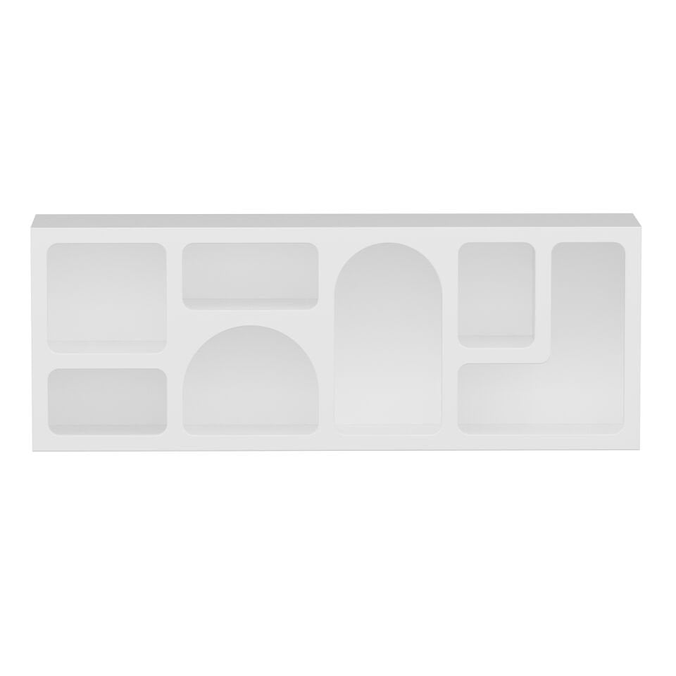 Bohem Kitaplık 135 Cm Mebran - Beyaz