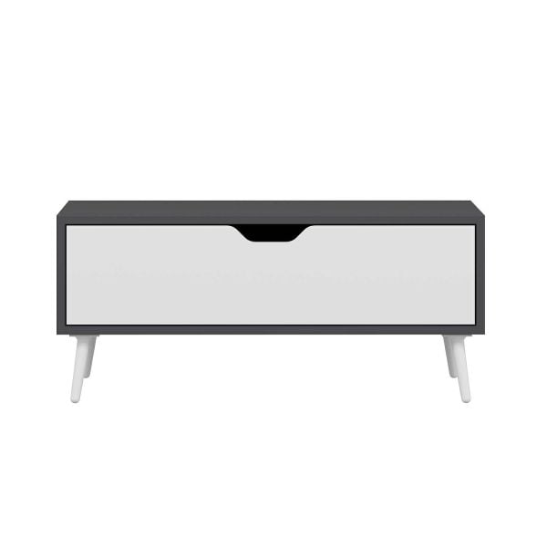 Elina Ayaklı Orta Sehpa - Antrasit/Beyaz