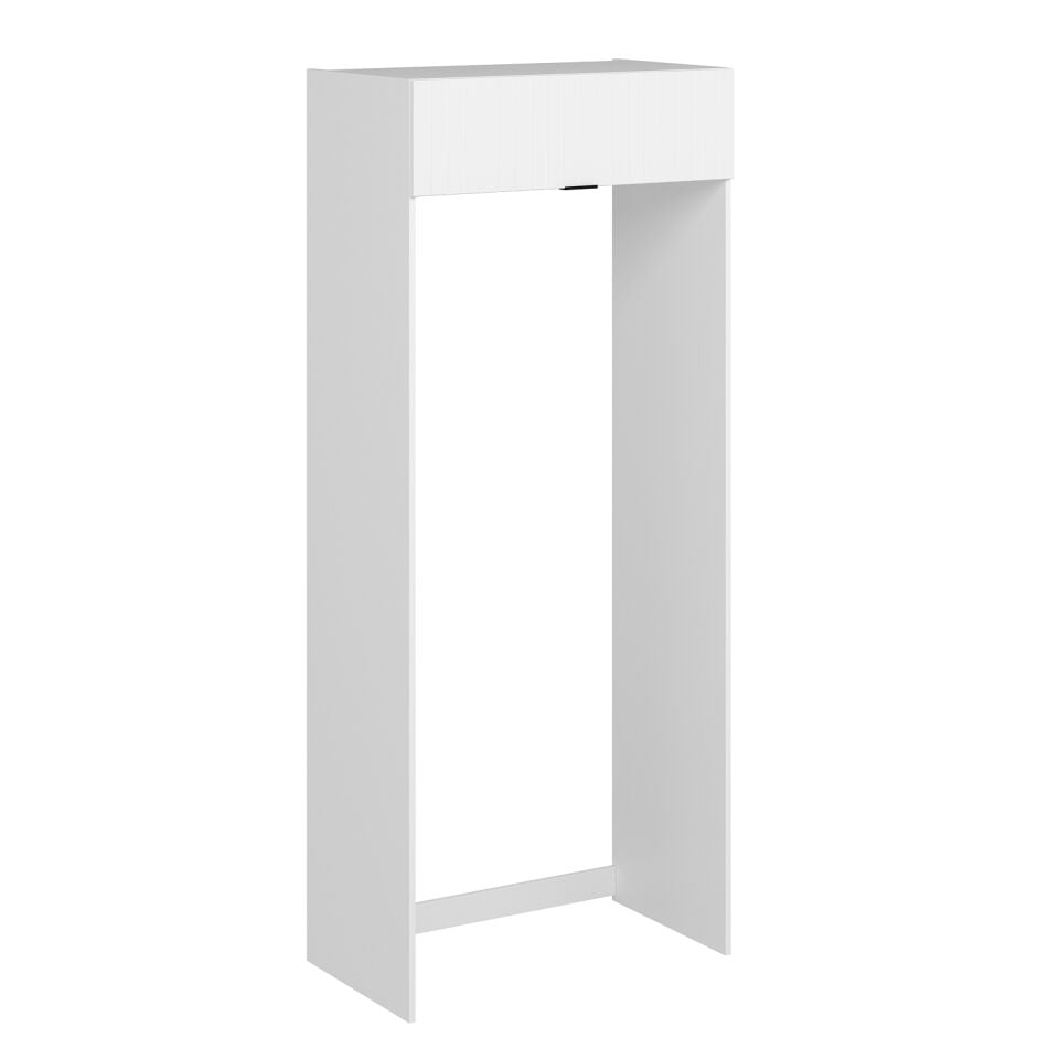 Alvinka Mutfak Modül Mbr_B 100-H240Cm Buzdolabı Beyaz Beyaz