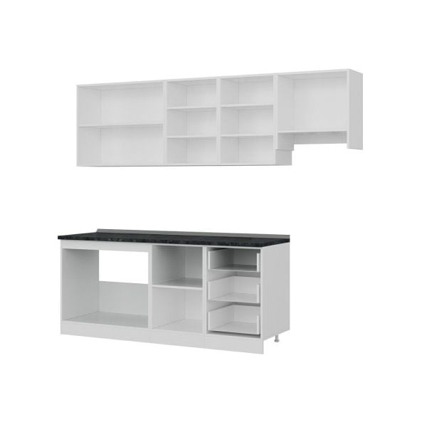 Minar 250 Cm Mutfak Dolabı Beyaz Dore 250-D4