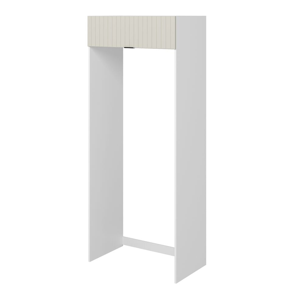 Alvinka Mutfak Modül Mbr_B 100-H240Cm Buz Dolabı Beyaz Kumtaşı