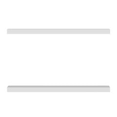 Minar Gizli Tutuculu 2'li Duvar Rafı 80 cm - M.Beyaz