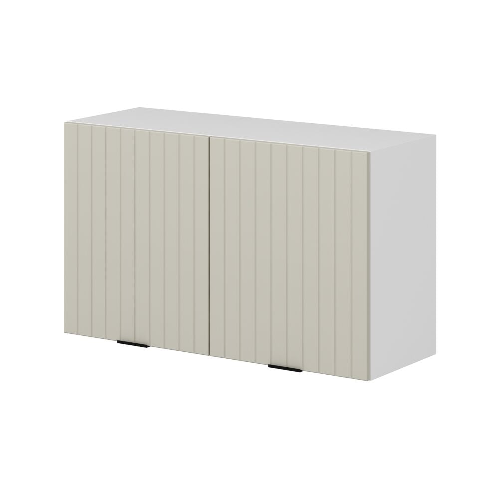 Alvinka Mutfak Modül Mbr_B Üst 2Dk1R 100-H60Cm Dolap Beyaz Kumtaşı