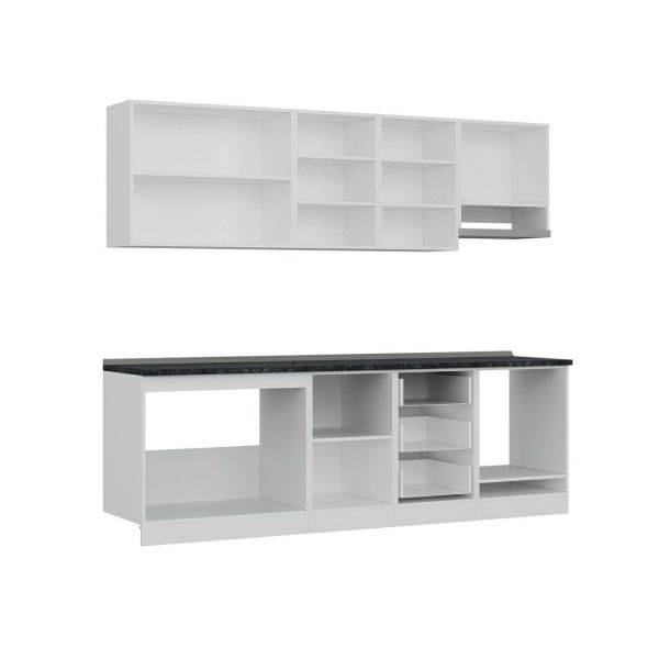 Minar 250 Cm Mutfak Dolabı Beyaz Dore 250-D8