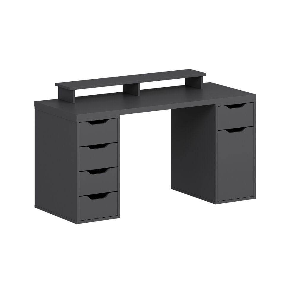 Alen 150 Cm 5 Çekmeceli Dolaplı Çalışma & Oyuncu Masası - Antrasit