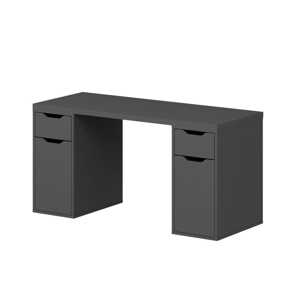 Alen 150 Cm 2 Çekmeceli 2 Dolaplı Çalışma & Oyuncu Masası - Antrasit