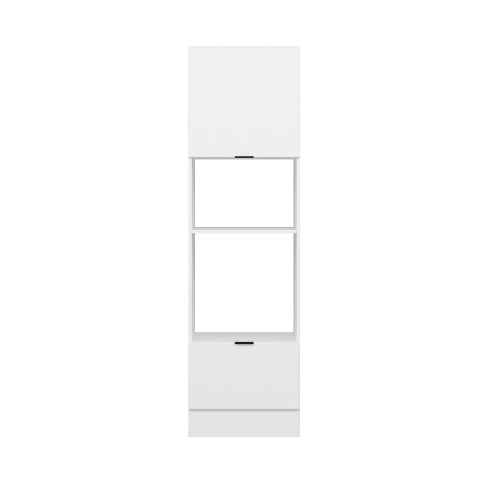 Alvinka Mutfak Modül Mbr_B 60-H210Cm Boy Ank Dolabı Beyaz Beyaz