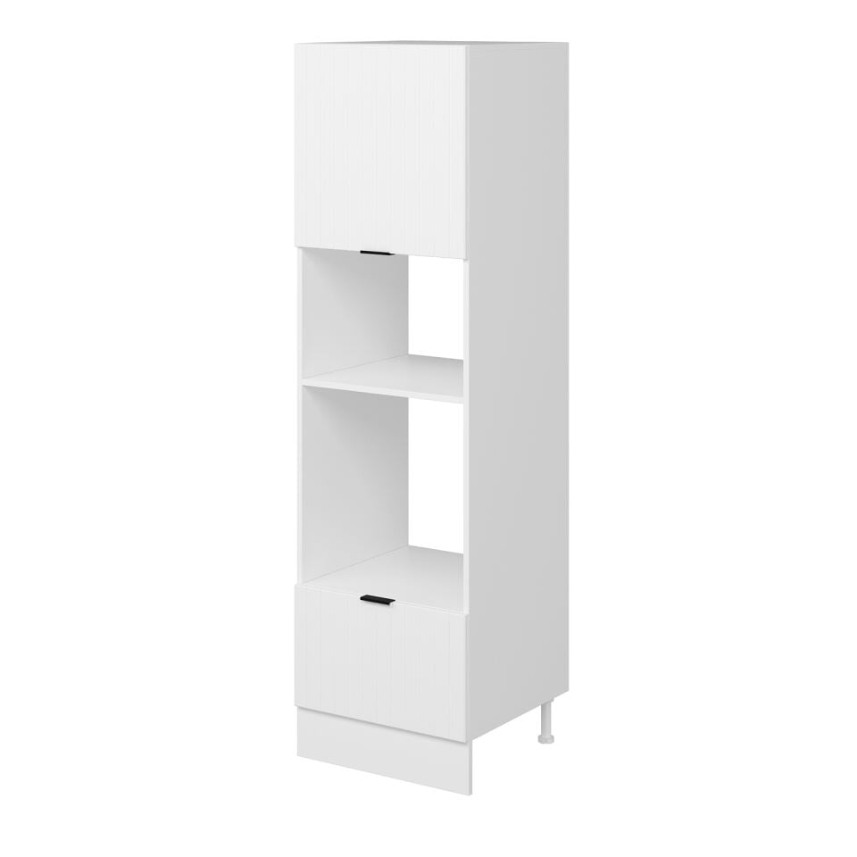 Alvinka Mutfak Modül Mbr_B 60-H210Cm Boy Ank Dolabı Beyaz Beyaz