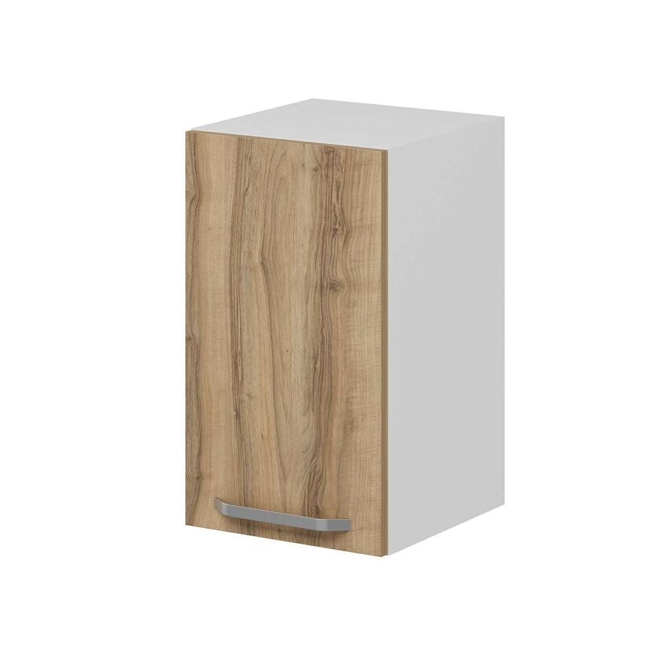 Alvinka Mutfak Modül Üst 1Dk1R 35-H60Cm Duz  Beyaz Dore Mdf Gövde