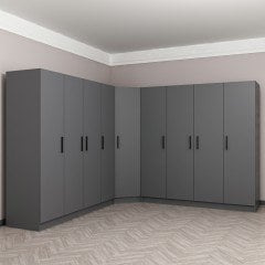 Minar Kale 9 Kapaklı 4 Ç Köşe Dolap Antrasit