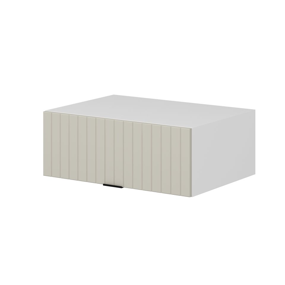 Alvinka Mutfak Modül Mbr_B Üst 1Yk 80-H30Cm Yuk Dolap Beyaz Kumtaşı Mdf
