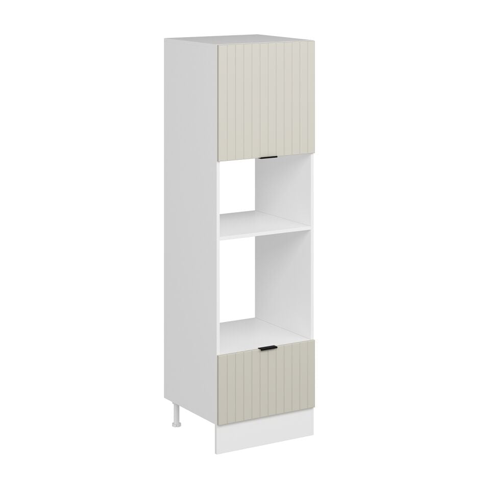 Alvinka Mutfak Modül Mbr_B 60-H210Cm Boy Ank Dolabı Beyaz Kumtaşı