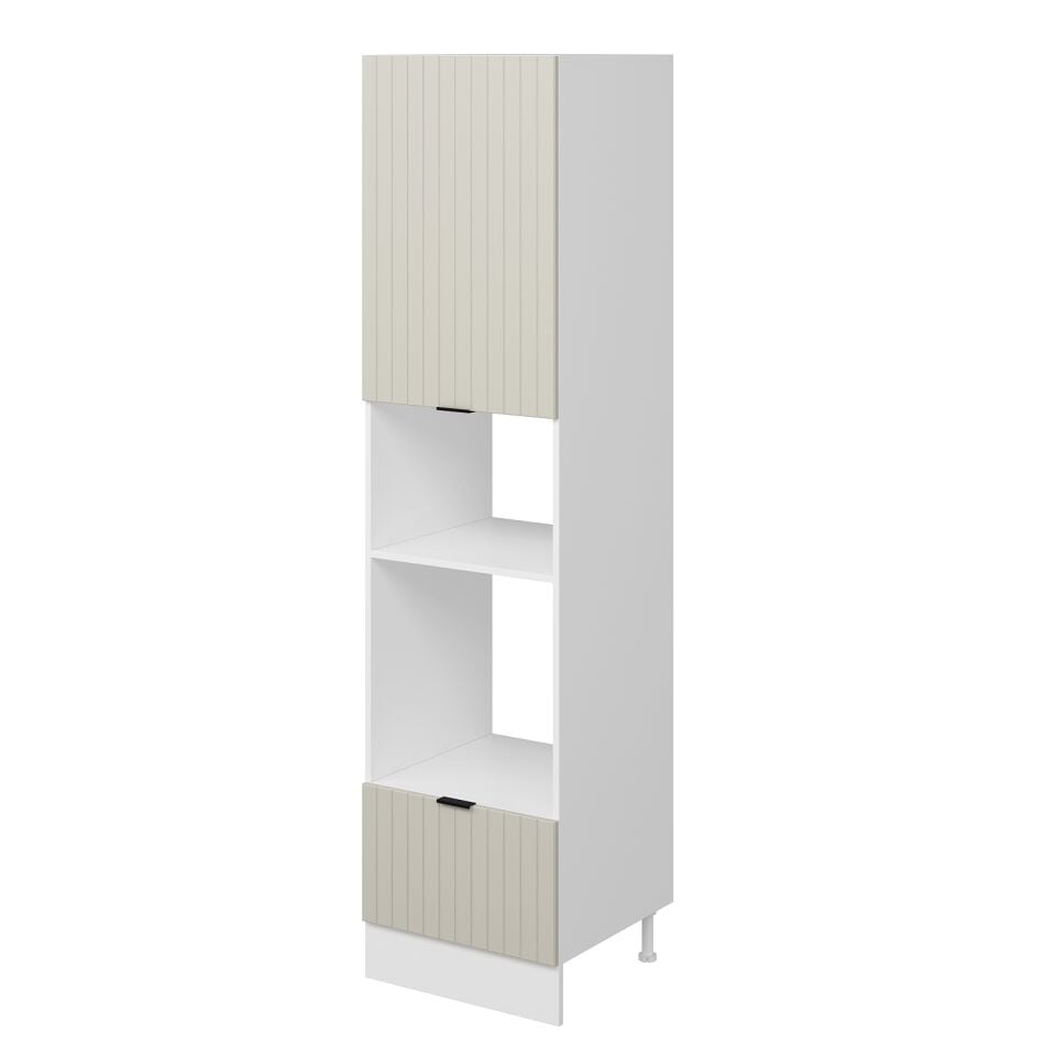 Alvinka Mutfak Modül Mbr_B 60-H240Cm Boy Ank Dolabı Beyaz Kumtaşı