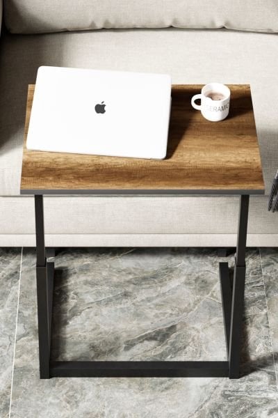 Cera Spa Yüksek Ayarlı Laptop Sehpası - Barok Ceviz