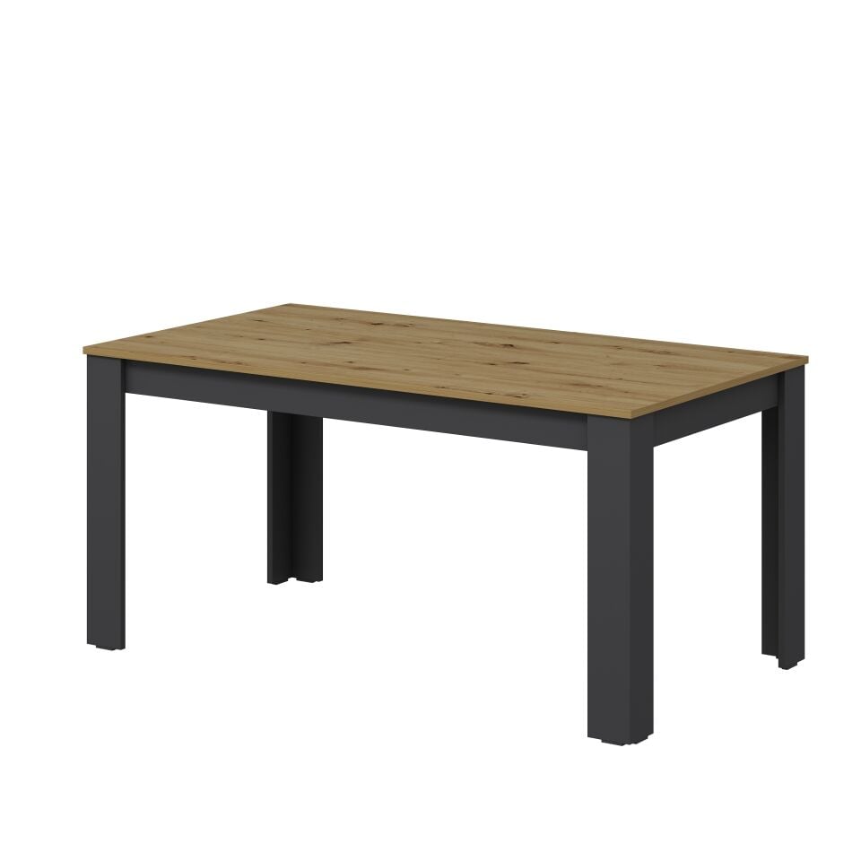 Bergamo 160 Cm Yemek Masası - Artisan/Antrasit