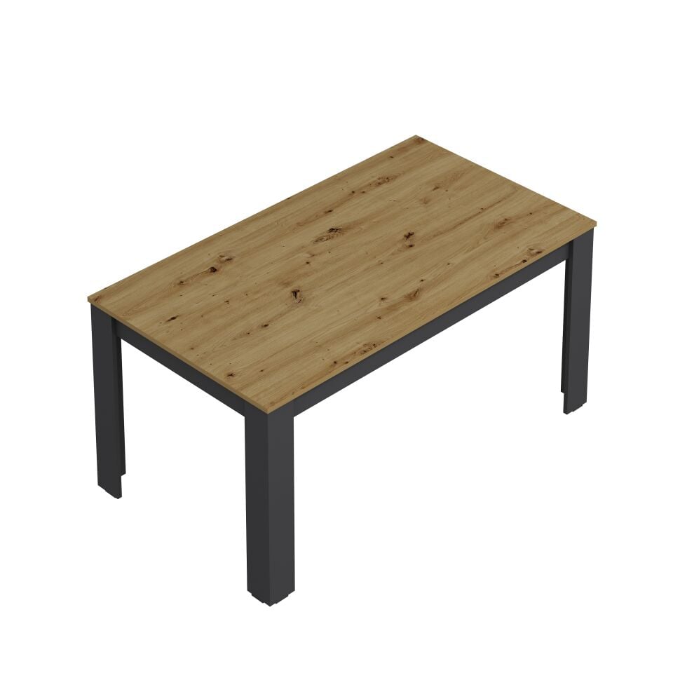 Bergamo 160 Cm Yemek Masası - Artisan/Antrasit