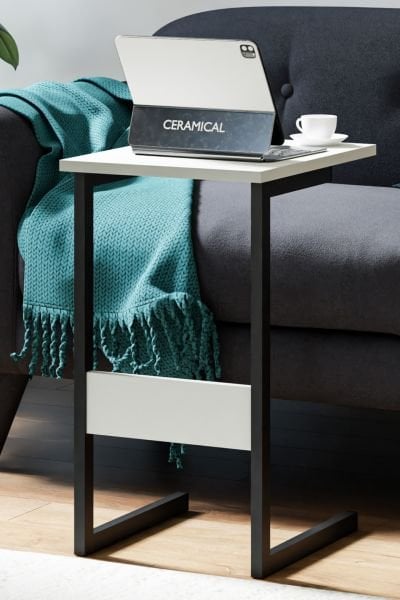 Cera Sabit Laptop Sehpası - Beyaz
