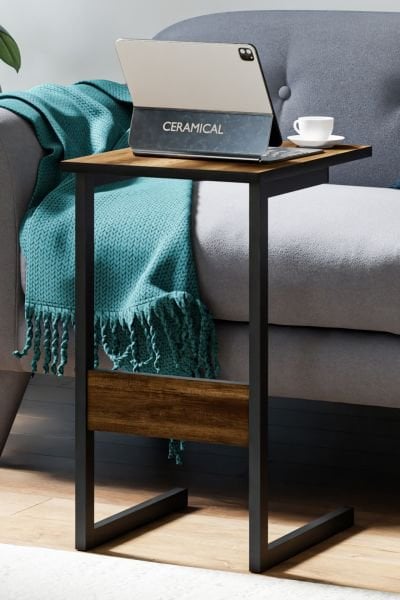 Cera Sabit Laptop Sehpası - Barok Ceviz