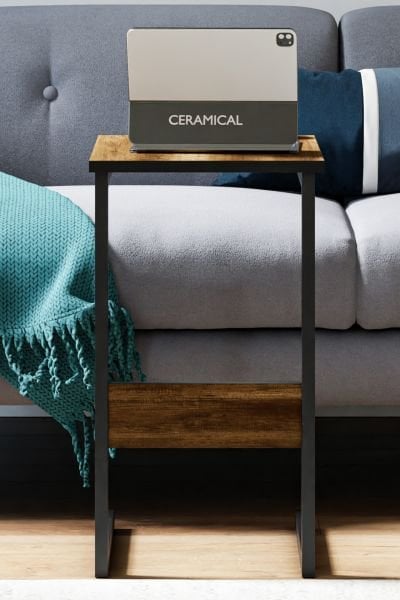 Cera Sabit Laptop Sehpası - Barok Ceviz