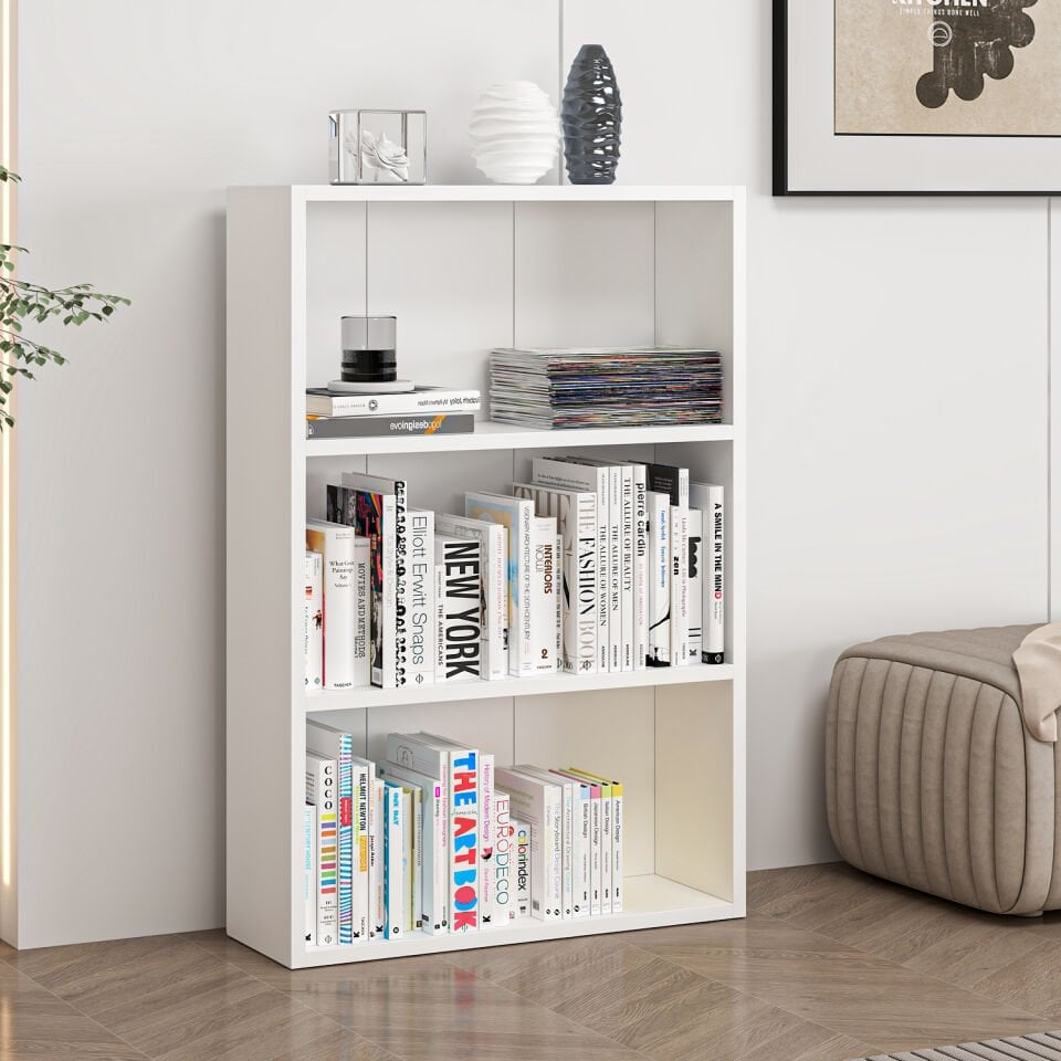 Adel 2 Raflı Kitaplık - Beyaz