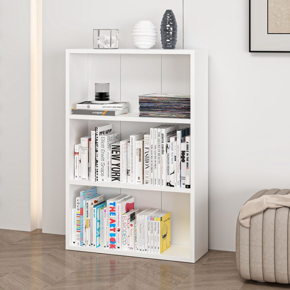 Adel 2 Raflı Kitaplık - Beyaz