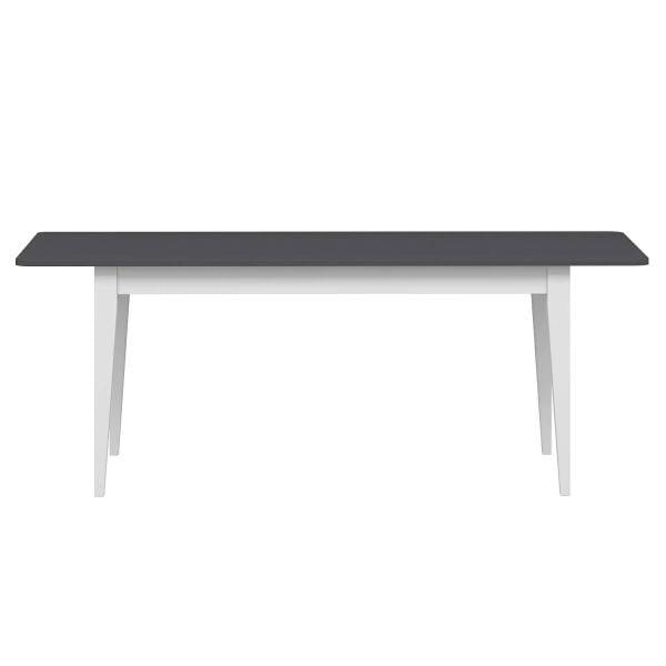 Elina Açılır Yemek Masası - Antrasit/Beyaz