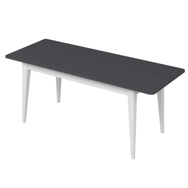 Elina Açılır Yemek Masası - Antrasit/Beyaz
