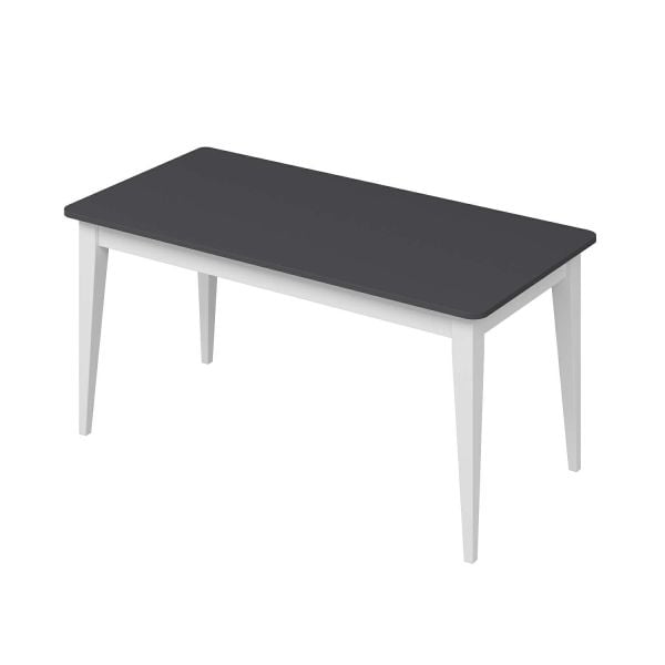 Elina Açılır Yemek Masası - Antrasit/Beyaz