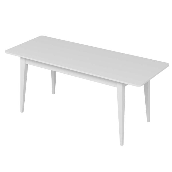 Elina Açılır Yemek Masası - Beyaz/Beyaz