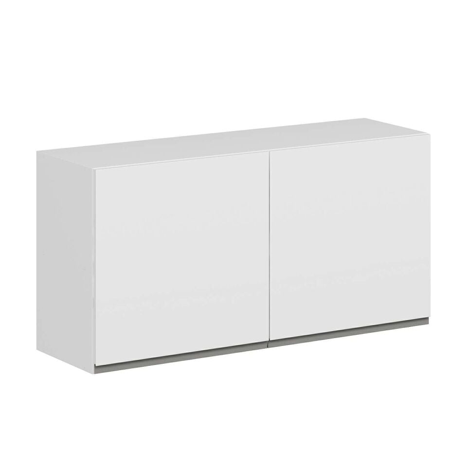 Alvinka Mutfak Modül Hg_J Üst 2Dk1R 120-H60Cm Dolap Beyaz Beyaz