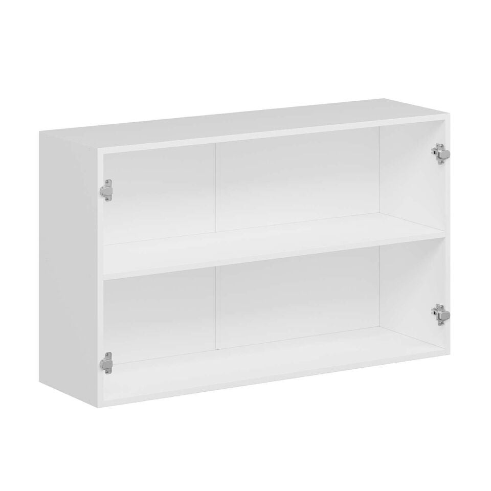 Alvinka Mutfak Modül Hg_J Üst 2Dk1R 120-H72Cm Dolap Beyaz Antrasit