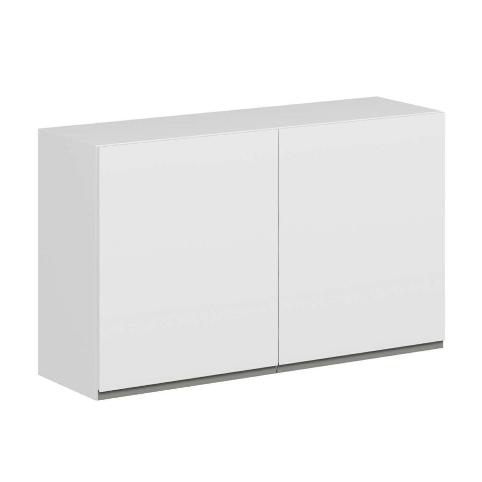 Alvinka Mutfak Modül Hg_J Üst 2Dk1R 120-H72Cm Dolap Beyaz Beyaz