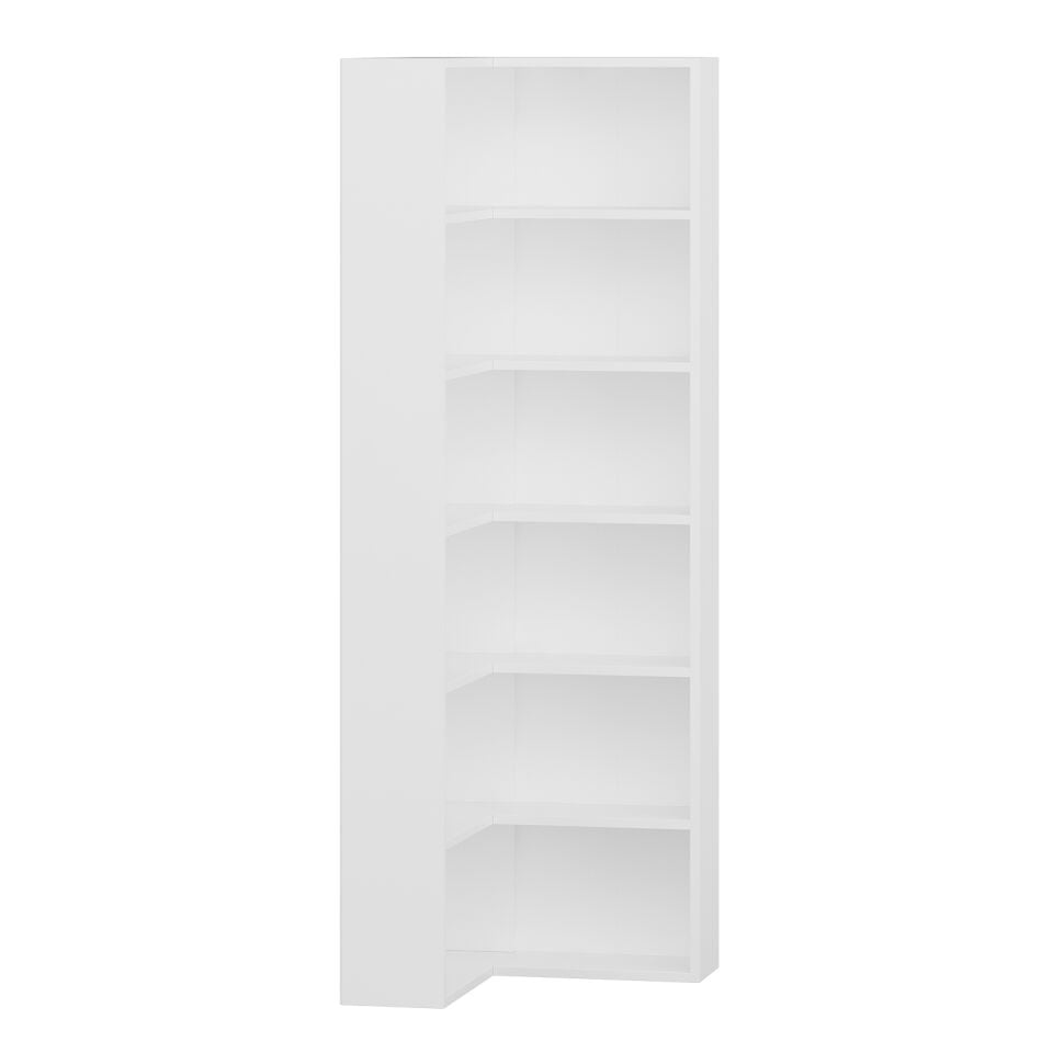 Adel 5 Raflı Köşe Kitaplık - Beyaz