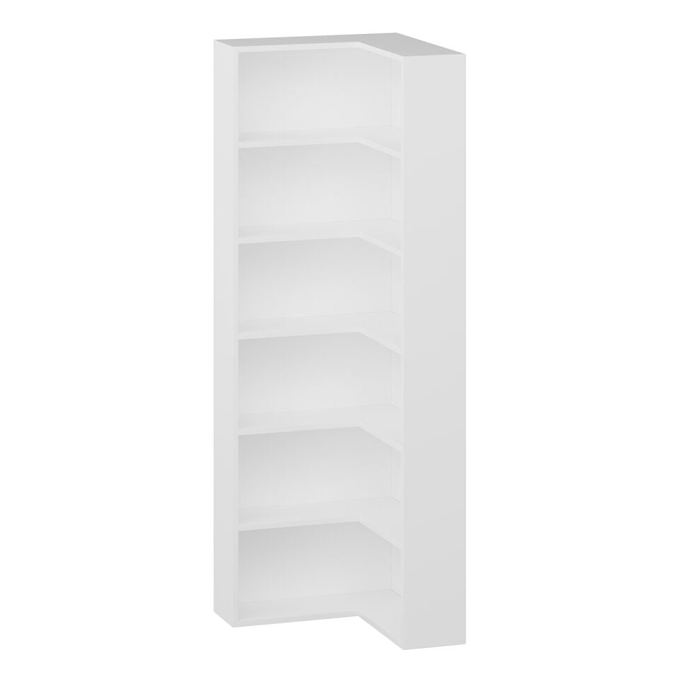 Adel 5 Raflı Köşe Kitaplık - Beyaz