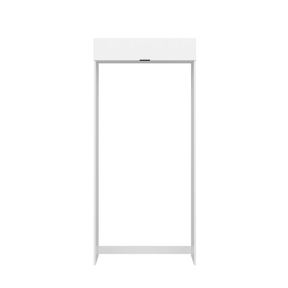 Alvinka Mutfak Modül Mbr_B 100-H222Cm Buz Dolabı Beyaz Beyaz Mdf