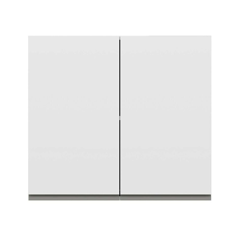 Alvinka Mutfak Modül Hg_J Üst 2Dk1R 80-H72Cm Dolap Beyaz Beyaz