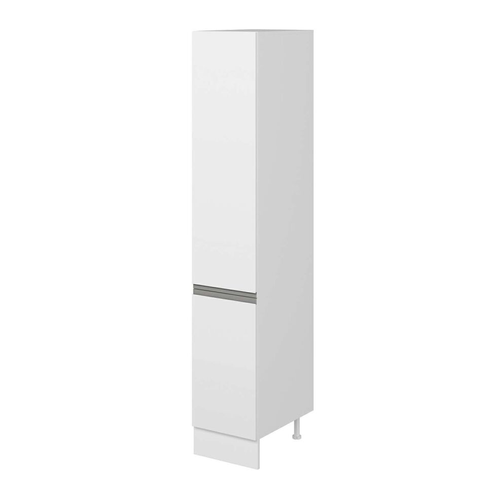 Alvinka Mutfak Modül Hg_J 40-H222Cm Boy Dolabı Beyaz Beyaz Mdf