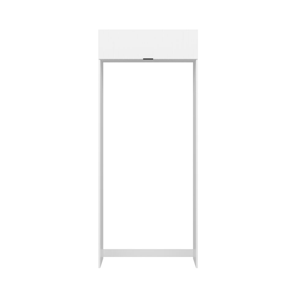 Alvinka Mutfak Modül Mbr_B 100-H240Cm Buzdolabı Beyaz Beyaz Mdf