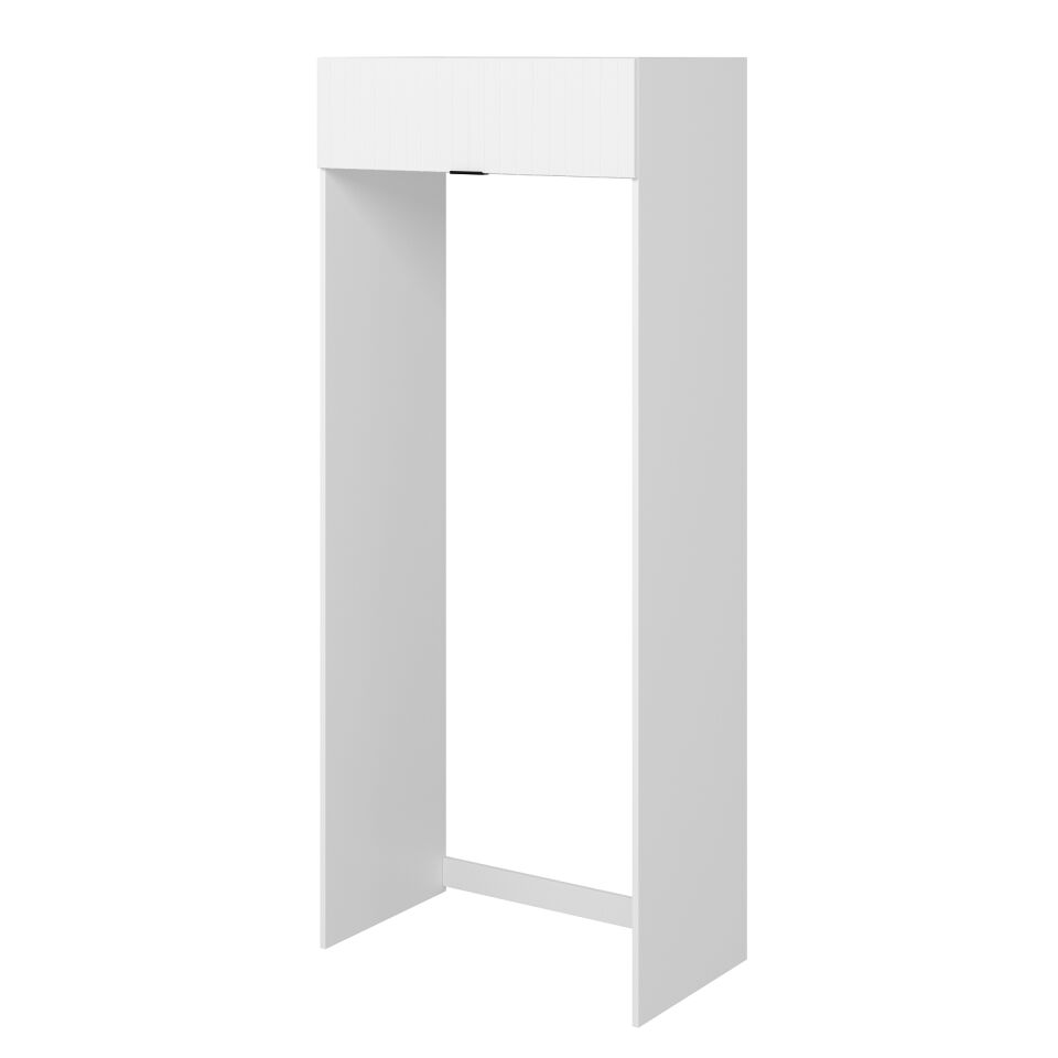 Alvinka Mutfak Modül Mbr_B 100-H240Cm Buzdolabı Beyaz Beyaz Mdf