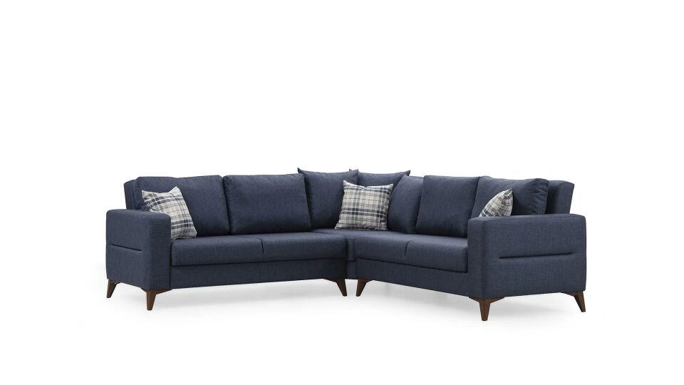 Kristal (2+K+2) L Köşe Koltuk Takımı Lacivert