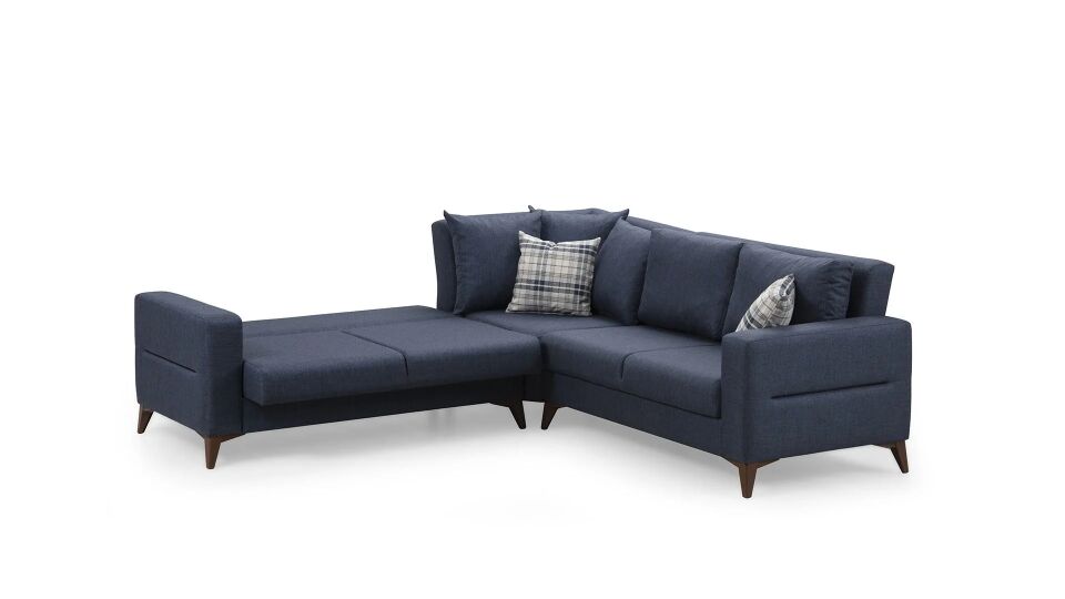 Kristal (2+K+2) L Köşe Koltuk Takımı Lacivert